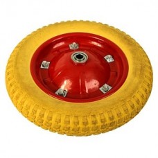 DELTA колесо полиуретановое 300-8 для строительной тачки красно-желтое