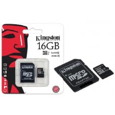 KINGSTON MicroSDHC 16GB Class10 UHS-I 80MB/S + адаптер