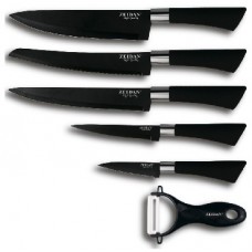 ZEIDAN Z-3086 набор ножей 6пр черный