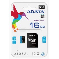 A-DATA MicroSDHC 16GB Class10 UHS-I A1 100/10 MB/S + адаптер