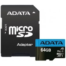 A-DATA MicroSDHC 64GB Class10 UHS-I A1 100/25 MB/S + адаптер