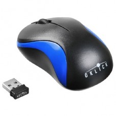 OKLICK 605SW черный/синий оптическая (1200dpi) беспроводная USB (3but)