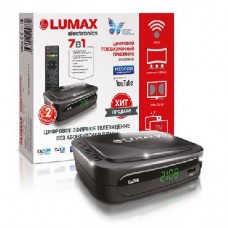 LUMAX DV2108HD DVB-T2/C/WiFi/КИНОЗАЛ LUMAX (500 фильмов)/MEGOGO/IPTV/Dolby Digital/дисплей