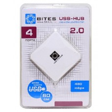 5BITES HB24-202WH 4*USB2.0 / USB 60CM / WHITE