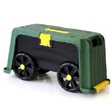 PROSPERPLAST Ящик-подставка на колесах 4 в 1 (зеленый/черный) H835
