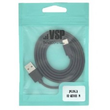 BORASCO Дата-кабель USB - microUSB 1М черный (37339)