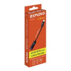 EXPLOYD EX-AD-758 Переходник Jack 3,5mm - 8 Pin Classic черный