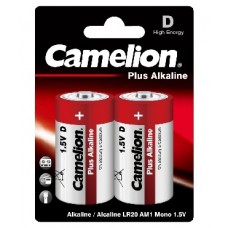 CAMELION LR20 Plus Alkaline BL-2 (LR20-BP2, батарейка,1.5В)