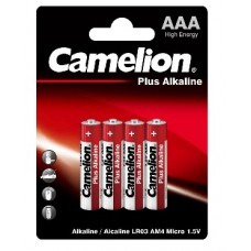 CAMELION LR03 Plus Alkaline BL-4 (LR03-BP4, батарейка,1.5В)