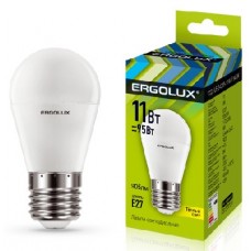ERGOLUX LED-G45-11W-E27-3K (Эл.лампа светодиодная Шар 11Вт E27 3000K 172-265В)