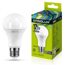 ERGOLUX LED-A60-12W-E27-6K (Эл.лампа светодиодная ЛОН 12Вт E27 6500K 172-265В)