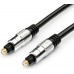 ATCOM (AT0703) Аудио-кабель оптич.1.8 M (TOSLINK, SILVER HEAD)