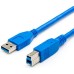 ATCOM (AT2824) Кабель USB 3 M (USB 3.0, AM- BM, синий)