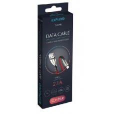 EXPLOYD EX-K-838 Дата-кабель USB - TYPE-C 1М 2.1A SONDER плоский красный