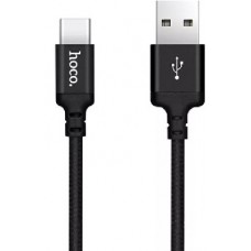 HOCO X14 USB (m)-Lightning (m) 1.0м 2.0A силикон черный