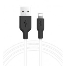 HOCO X21 USB (m)-Lightning (m) 1.0м 2.0A силикон белый
