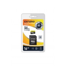 EXPLOYD MicroSDXC 16GB Class10 + адаптер SD (45MB/s)