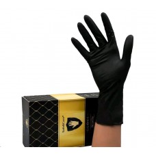 SAFE&CARE TN-358 перчатки нитриловые, размер XS, черные (200) (не медицинские)