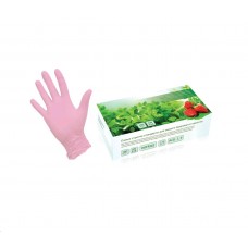 SUNVIV TN-316 перчатки нитриловые, размер M, розовые (100) (не медицинские)