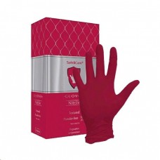 SAFE&CARE TN-31-5K перчатки нитриловые, размер S, красные (100) (не медицинские)
