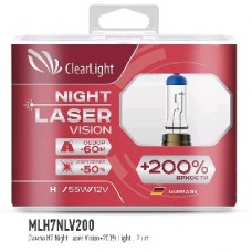 CLEARLIGHT Лампа H7 12V-55W NIGHT LASER VISION +200% LIGHT (MLH7NLV200)