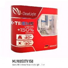 CLEARLIGHT Лампа HB3 12V-60W X-TREME VISION +150% LIGHT (ML9005XTV150)