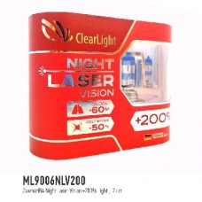 CLEARLIGHT Лампа HB4 12V-51W NIGHT LASER VISION +200% LIGHT (ML9006NLV200)
