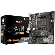 MSI B450M-A PRO MAX, SocketAM4, AMD B450, mATX