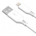 AKAI CBL404W Дата-кабель USB - Lightning (MFI) 2А 1М круглый белый