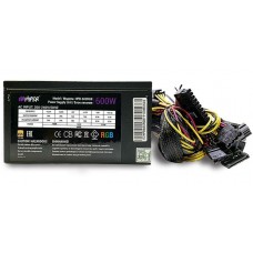 HIPER HPB-600RGB (ATX 2.31, 600W, Active PFC, 80Plus BRONZE, 120mm RGB fan, черный) BOX