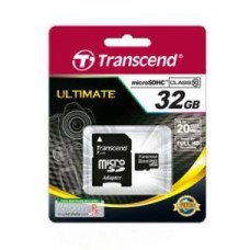 TRANSCEND MicroSDHC 32GB Class10 UHS-I+адаптер