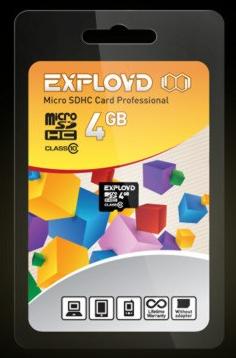 EXPLOYD MicroSDHC 4GB Class10