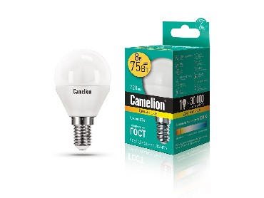 CAMELION LED8-G45/830/E14 (Эл.лампа светодиодная 8Вт 220В)