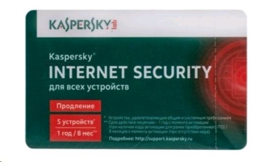 KASPERSKY INTERNET SECURITY MULTI-DEVICE RUSSIAN ED 5 DEVICES 1 YEAR RENEWAL CARD (KL1941ROEFR)