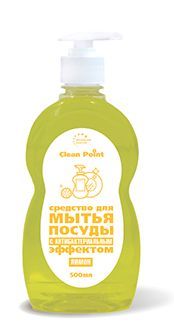 CLEAN POINT CP-A5 Средство для мытья посуды с антибактериальным эффектом, лимон